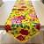 Trilho de Mesa Chita Amarelo - Flor Vermelha e Rosa - 39x130cm - 1 unidade - Rizzo - Imagem 1