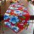 Trilho de Mesa Chita Vermelho - Flor Azul - 40x130cm - 1 unidade - Rizzo - Imagem 1