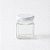Potinho de Vidro Quadrado com Tampa Metal Branca 50ml - 5,5x4cm - 1 unidade - Rizzo - Rizzo - Imagem 2