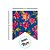 Bandeirola Decorativa Chita - Azul e Flores Rosa - 45x70cm - 1 unidade - Rizzo - Imagem 3