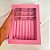 Porta Jóias Com Visor - Rosa - 20x4x15cm - 1 unidade - Rizzo - Imagem 3