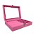 Porta Jóias Com Visor - Rosa - 20x4x15cm - 1 unidade - Rizzo - Imagem 5