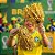 Pompom Metalizado Mamãe Sacode de Carnaval - Dourado  - 2 unidades - Rizzo - Imagem 1