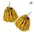 Pompom Metalizado Mamãe Sacode de Carnaval - Dourado  - 2 unidades - Rizzo - Imagem 2