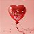Balão de Festa Microfoil Coração - Vermelho e Rosa - Te Amo - 25cm - 1 unidade - Rizzo - Imagem 1