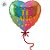 Balão de Festa Microfoil Coração - Colorido - Te Amo - 25cm - 50 unidades - Rizzo - Imagem 2