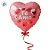 Balão de Festa Microfoil Coração - Rosa Escuro - Te Amo - 25cm - 1 unidade - Rizzo - Imagem 2