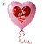 Balão de Festa Microfoil Coração - Rosa - Te Amo - 25cm - 1 unidade - Rizzo - Imagem 2