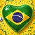 Balão de Festa Microfoil Coração - Verde e Amarelo - Bandeira do Brasil - 45cm - 50 unidades - Rizzo - Imagem 1