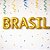 Balão de Festa Microfoil - Brasil - Dourado - 40cm - 1 unidade - Rizzo - Imagem 1