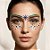 Adesivo Facial Copa do Mundo Strass - Brasil - Modelo 4 - 1 unidade - Rizzo - Imagem 1