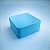 Lata de Metal Quadrada - Azul - 11,5x11,5x5,5cm  - 1 unidade - Rizzo - Imagem 1