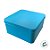 Lata de Metal Quadrada - Azul - 11,5x11,5x5,5cm  - 1 unidade - Rizzo - Imagem 4