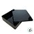 Lata de Metal Quadrada - Preto - 19,5x19,5x5,5cm  - 1 unidade - Rizzo - Imagem 2