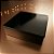 Lata de Metal Quadrada - Preto - 19,5x19,5x5,5cm - 1 unidade - Rizzo - Imagem 1