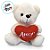 Urso de Pelúcia com Coração Amor - Branco - 17x21x12cm - 1 unidade - Rizzo - Imagem 2