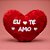 Coração de Pelúcia Eu Te Amo - Modelo 5 - 32x25x7cm - 1 unidade - Rizzo - Imagem 1