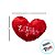 Coração de Pelúcia Eu Te Amo - Modelo 3 - 32x25x7cm - 1 unidade - Rizzo - Imagem 3