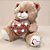 Urso de Pelúcia Marrom com Coração - Amor - 34x37x29cm - 1 unidade - Rizzo - Imagem 1