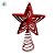 Topo de Árvore - Estrela de Metal - Vermelha - 18x11cm - 1 unidade - Rizzo - Imagem 2