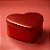 Lata Coração - Vermelho Fosco - 12x11,5x4,5cm - 1 unidade - Rizzo - Imagem 1