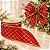 Fita Aramada Decorativa de Natal - Quadriculado Vermelho e Ouro - 6,3cm x 9,14m - 1 unidade - Rizzo - Imagem 1