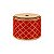 Fita Aramada Decorativa de Natal - Quadriculado Vermelho e Ouro - 6,3cm x 9,14m - 1 unidade - Rizzo - Imagem 3