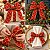 Fita Aramada Decorativa de Natal - Quadriculado Vermelho e Ouro - 6,3cm x 9,14m - 1 unidade - Rizzo - Imagem 5