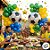 Balão de Festa Metalizado 4D 25" 63cm - Bola de Futebol - 1 unidade - Balões São Roque - Rizzo - Imagem 3