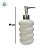 Porta Sabonete Líquido de Vidro - Branco - 19cm - 400mL - 1 unidade - Rizzo - Imagem 3