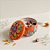 Vela Aromática - Lata Metálica Mandala - Laranja e Colorido - 7cm - 1 unidade - Rizzo - Imagem 1
