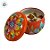 Vela Aromática - Lata Metálica Mandala - Laranja e Colorido - 7cm - 1 unidade - Rizzo - Imagem 2