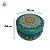 Vela Aromática - Lata Metálica Mandala - Verde Água Claro - 6cm - 1 unidade - Rizzo - Imagem 3