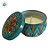 Vela Aromática - Lata Metálica Mandala - Verde Água Escuro - 6cm - 1 unidade - Rizzo - Imagem 2