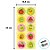 Adesivo Redondo - Frutinhas - 4x4cm - 30 unidades - Regina - Rizzo - Imagem 2