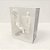 Sacola de Papel com visor PVC 20x15x10cm - Branca - 12 unidades - Rizzo - Imagem 1