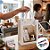 Sacola de Papel com visor PVC 20x15x10cm - Branca - 12 unidades - Rizzo - Imagem 5