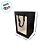 Sacola de Papel com visor PVC 30x20x16cm - Preta - 1 unidade - Rizzo - Imagem 3