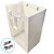 Sacola de Papel com visor PVC 35x25x18cm - Branca - 12 unidades - Rizzo - Imagem 2