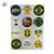 Cartela Adesiva Copa Do Mundo - Vai Brasil - 3,5cm - 24 unidades - Stickr - Rizzo - Imagem 2