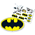 Kit Decorativo Festa Batman Geek - 12 Itens - Festcolor - Rizzo Festas - Imagem 1