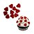 Mini Confeito - Coração Grande Vermelho - 10 unidades - Abelha Confeiteira - Rizzo - Imagem 1