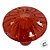 Vaso Decorativo de Vidro - Cogumelo - Vermelho - 11x8,5x8,5cm - 1 unidade - Rizzo - Rizzo - Imagem 3