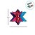 Enfeite Decorativo de Papel Seda - Estrela Colorida - 25x25cm - 1 unidade - Rizzo - Imagem 3