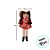 Boneca de Pano com Chapéu de Palha e Vestido - Festa Junina - 18x46cm - 1 unidade - Rizzo - Imagem 3
