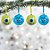 Bola de Natal Decorada - Monstros S.A. - 8cm - 4 unidades - Disney Original - Rizzo - Imagem 1