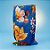 Saquinho para Pipoca e Hot Dog Chita - Azul e Flores Amarelas - 15,5x22cm - 10 unidades - Rizzo - Imagem 1