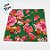 Guardanapo Chita Verde com Flores Rosas - 40x40cm - 4 unidades - Rizzo - Imagem 3