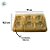 Caixa Retangular de Acetato Para Bombons 6 Cavidades - Dourado -  Ref.14240 - 10 unidades - BWB - Rizzo - Imagem 3