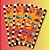 Adesivo Quadrado - Carros - 4x4cm - Disney Original - 30 unidades - FestColor - Rizzo - Imagem 1